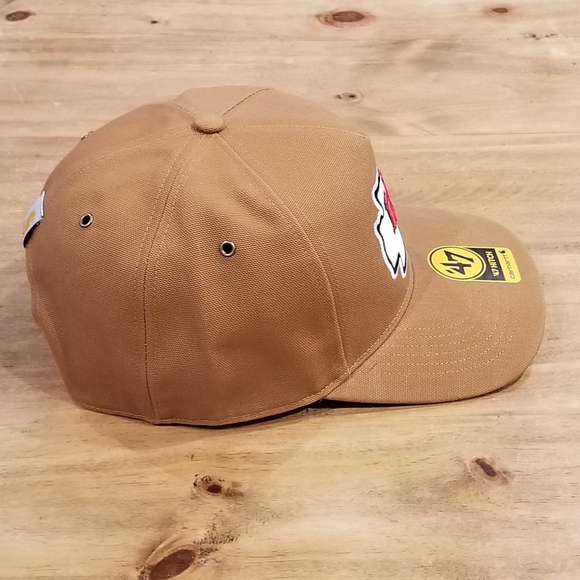 Kansas City Chiefs Hat Carhartt 47 Brand Hitch Brown Canvas NFL One Size - Picture 4 of 10